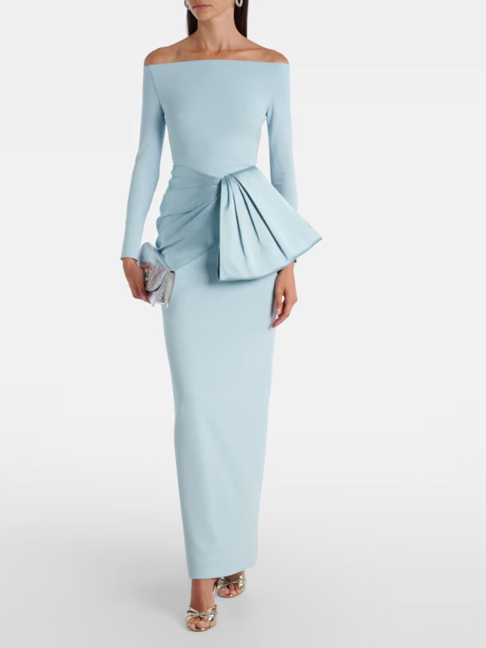 Solace London Kori Satin Trimmed Gown